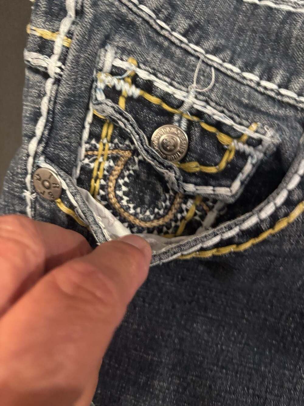 True Religion Jimmy Super T Jeans Size 32 Straight - Picture 2 of 7